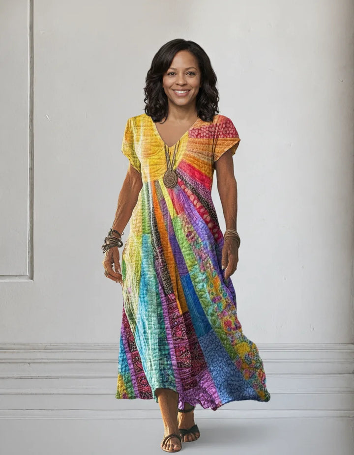 Bohemian | Sun Design Dress — front