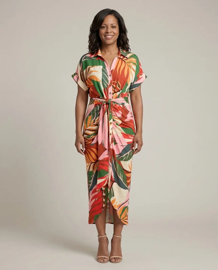 Stella | Elegant Casual Dress — Multicolour