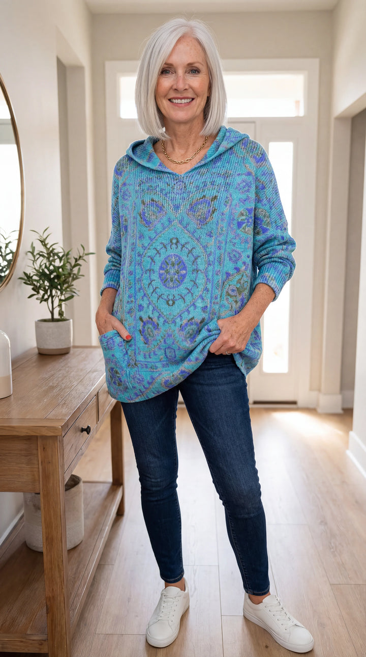 Seraphina | Retro Hooded Knit