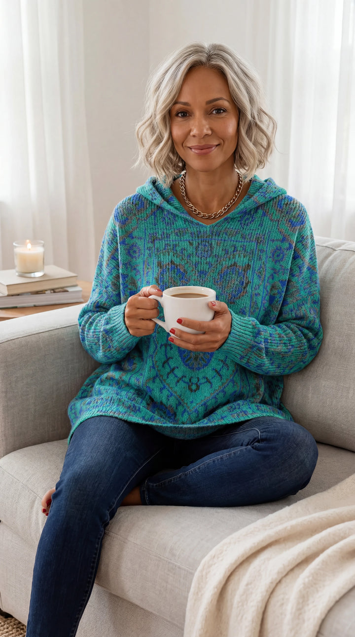 Seraphina | Retro Hooded Knit