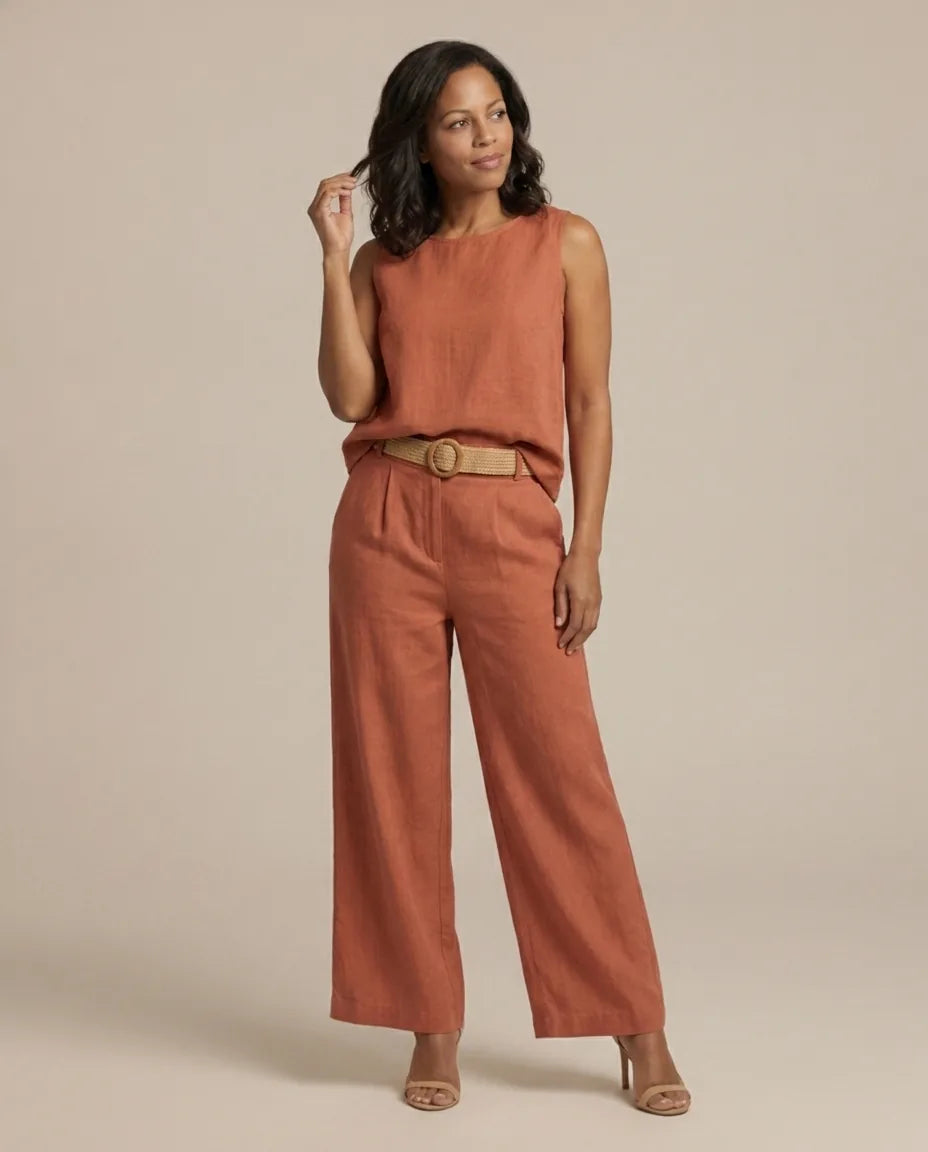 Discover the art of relaxed sophistication with the beautiful Paloma set. — Orange