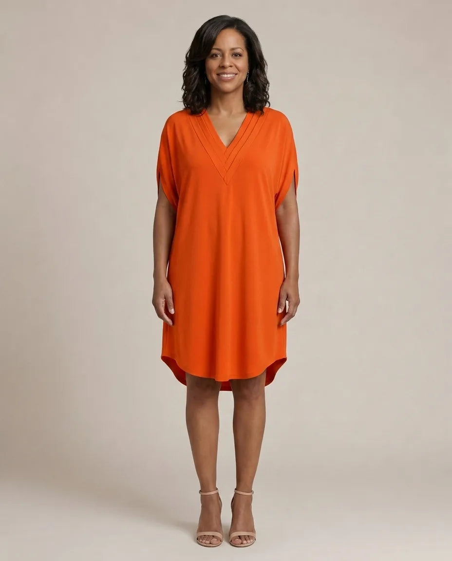 Selira | Effortless Slimming Dress — Orange