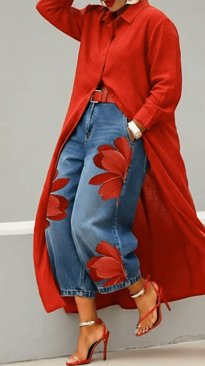 Valeria | Elegant Cotton Linen Midi Dress