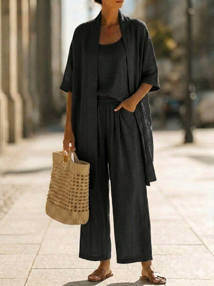 Mirelle | Comfortable Cotton Three-Piece Set