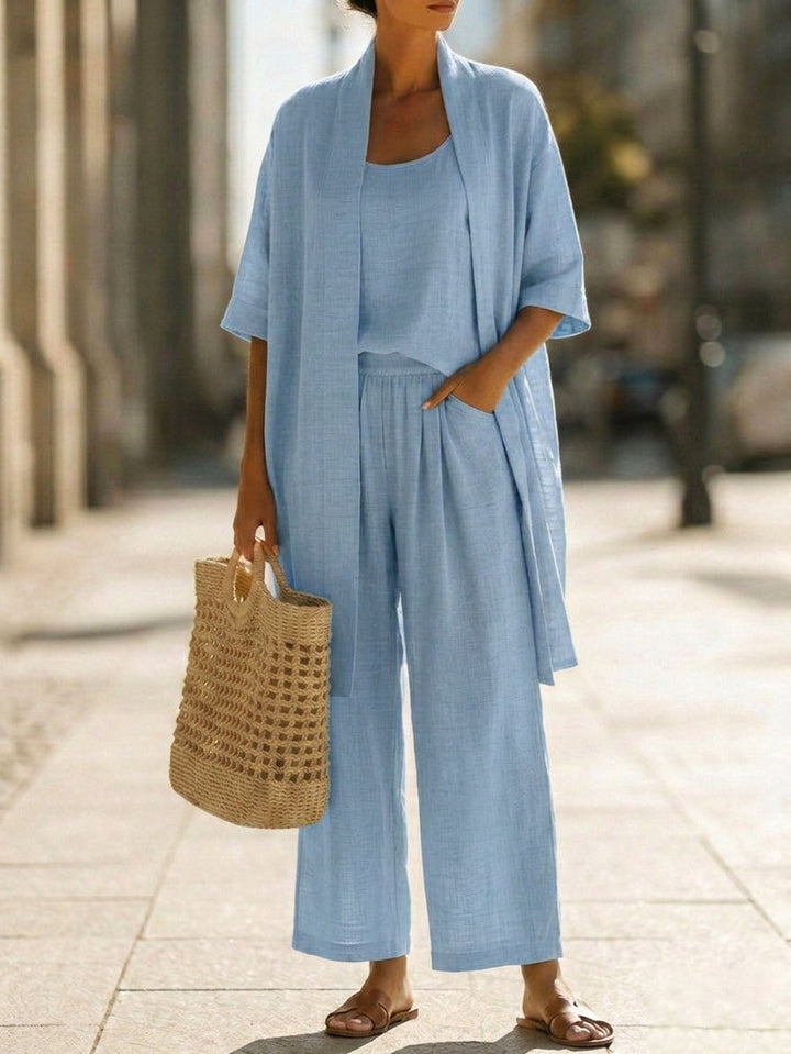 Mirelle | Comfortable Cotton Three-Piece Set