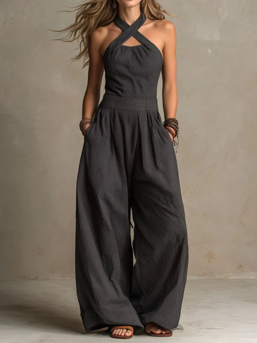 Madison | Elegant Cross-Neck Jumpsuit