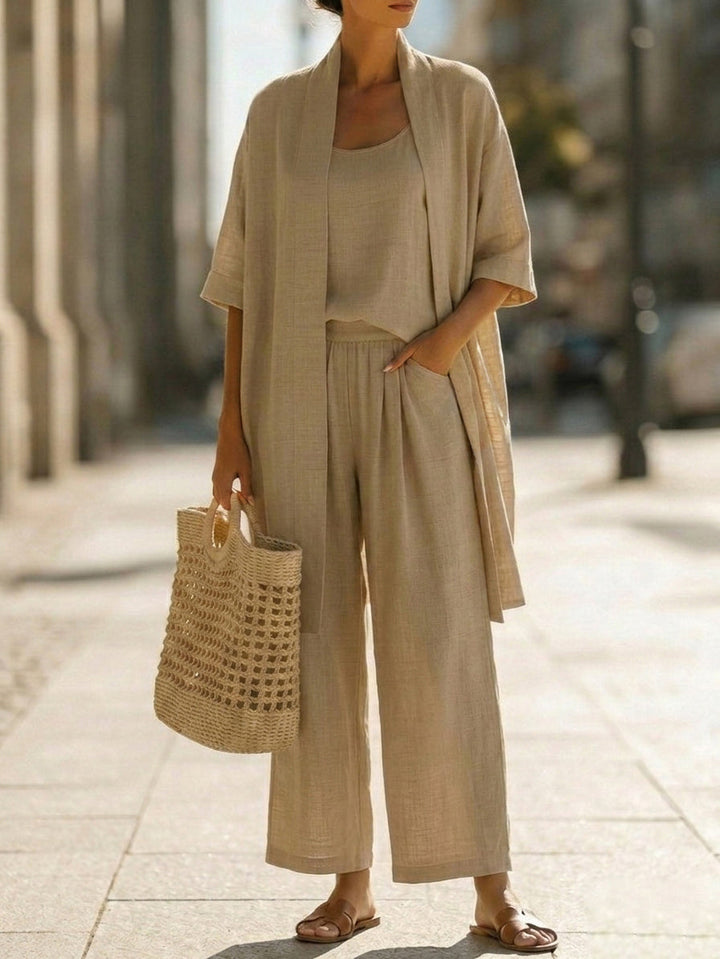 Mirelle | Comfortable Cotton Three-Piece Set