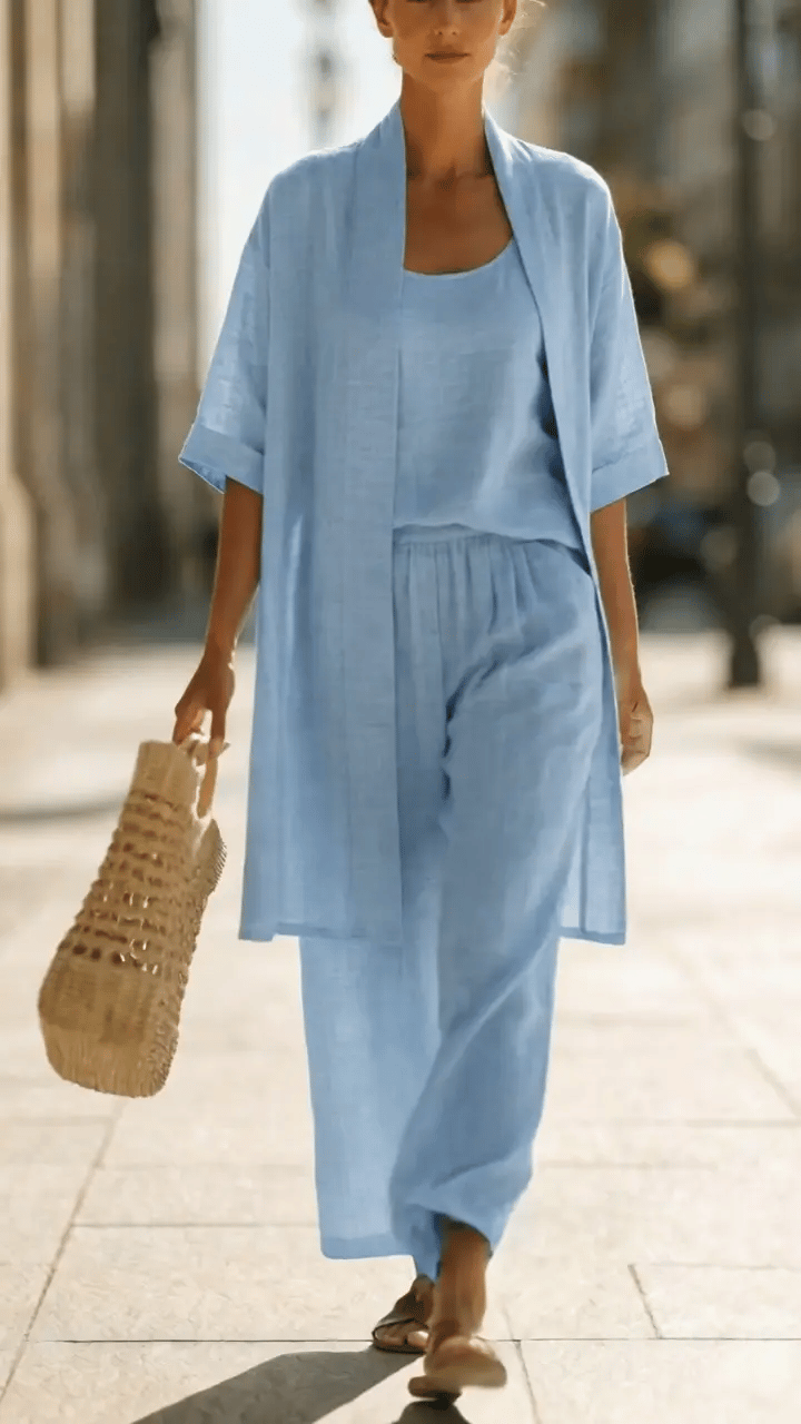 Mirelle | Comfortable Cotton Three-Piece Set