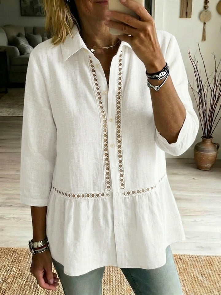 Luca | Casual Patchwork Linen Cotton Shirt