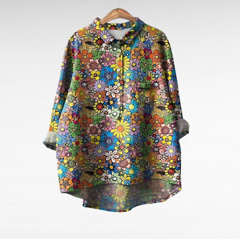 Noémie | Elegant Linen Summer Blouse — product