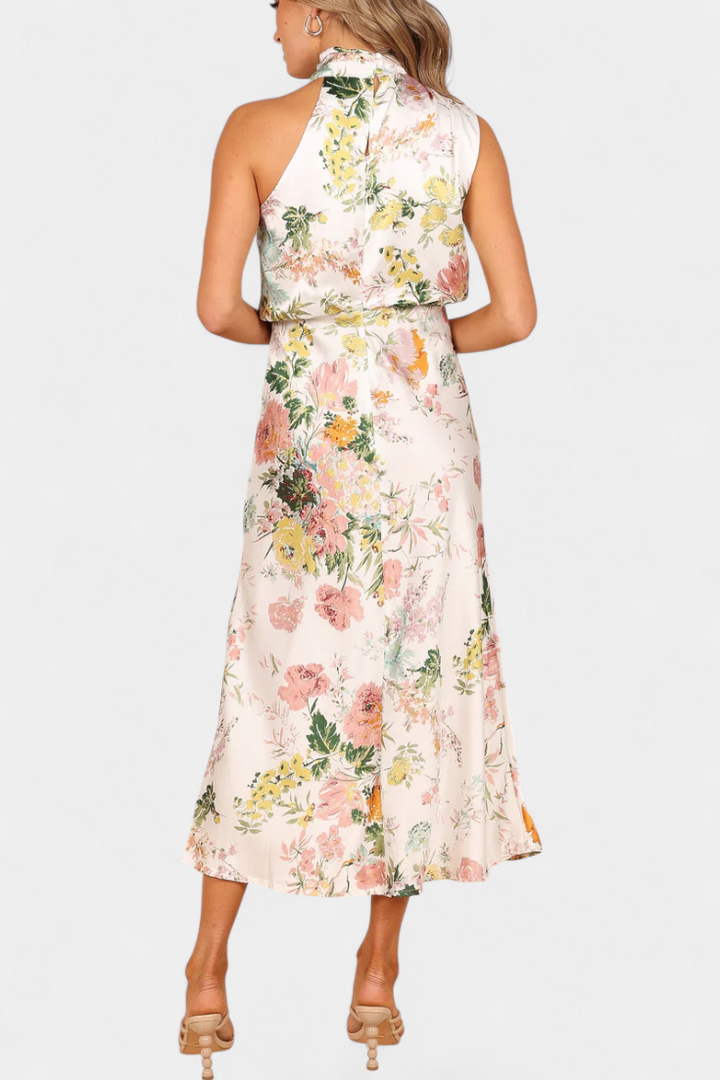 Lacey | Floral Halter Maxi Dress