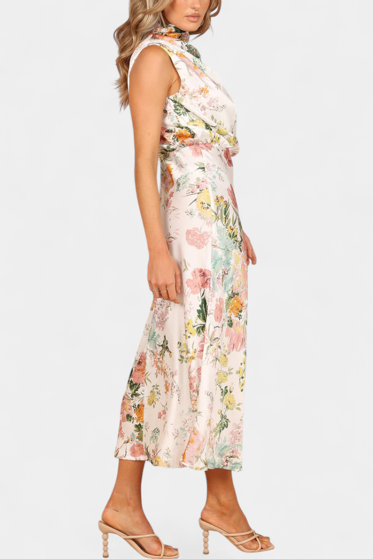 Lacey | Floral Halter Maxi Dress