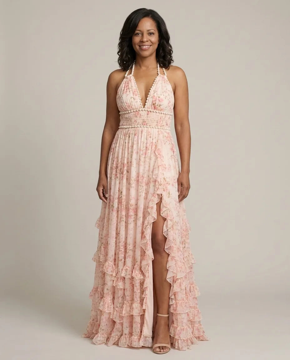 Jordyn | Elegant Dress — Pink