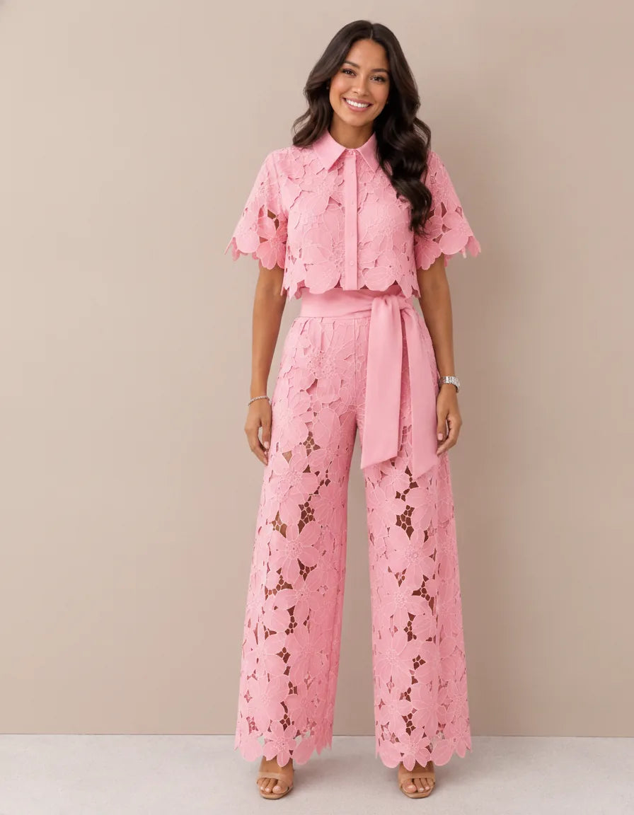 Isabella | Airy Two-Piece Set — Pink