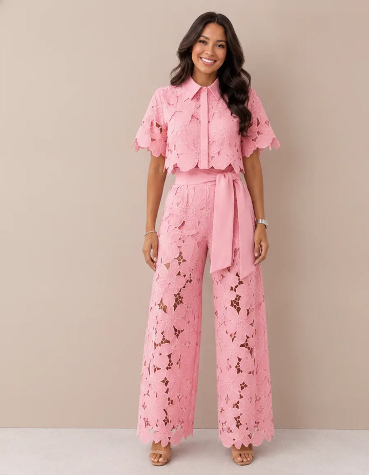 Isabella | Airy Two-Piece Set — Pink