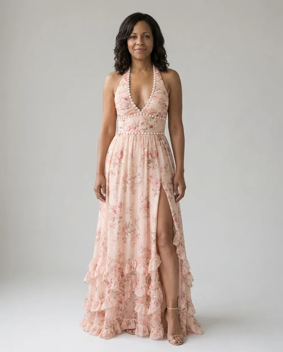 Sienna | Elegante Dress — Pink