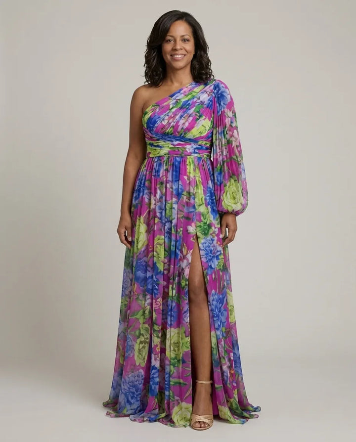 Lucy | Blossom Drama Dress — Purple