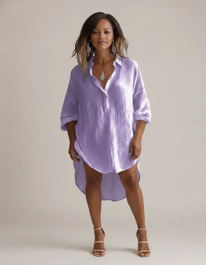 Lexi | Elegant Breathable Blouse — Purple