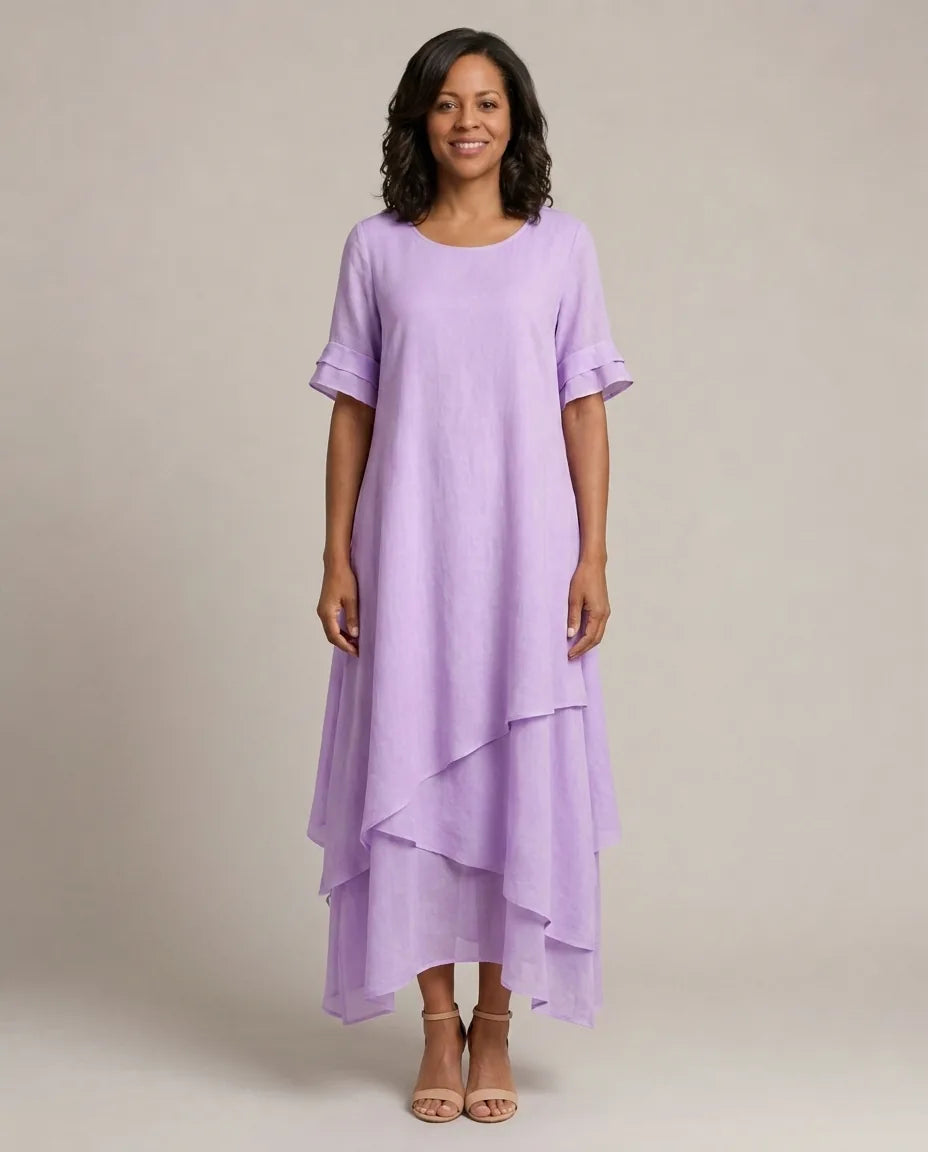 Liora | Flowing Grace Maxi Dress — Purple