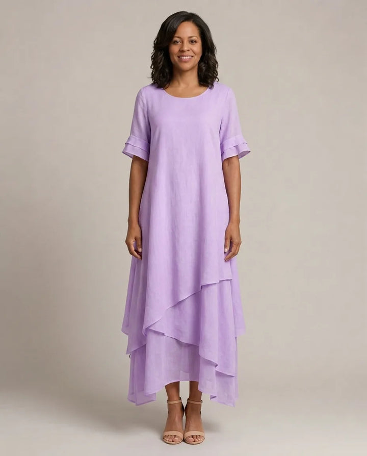 Liora | Flowing Grace Maxi Dress — Purple