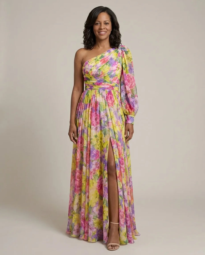 Lucy | Blossom Drama Dress — Rainbow