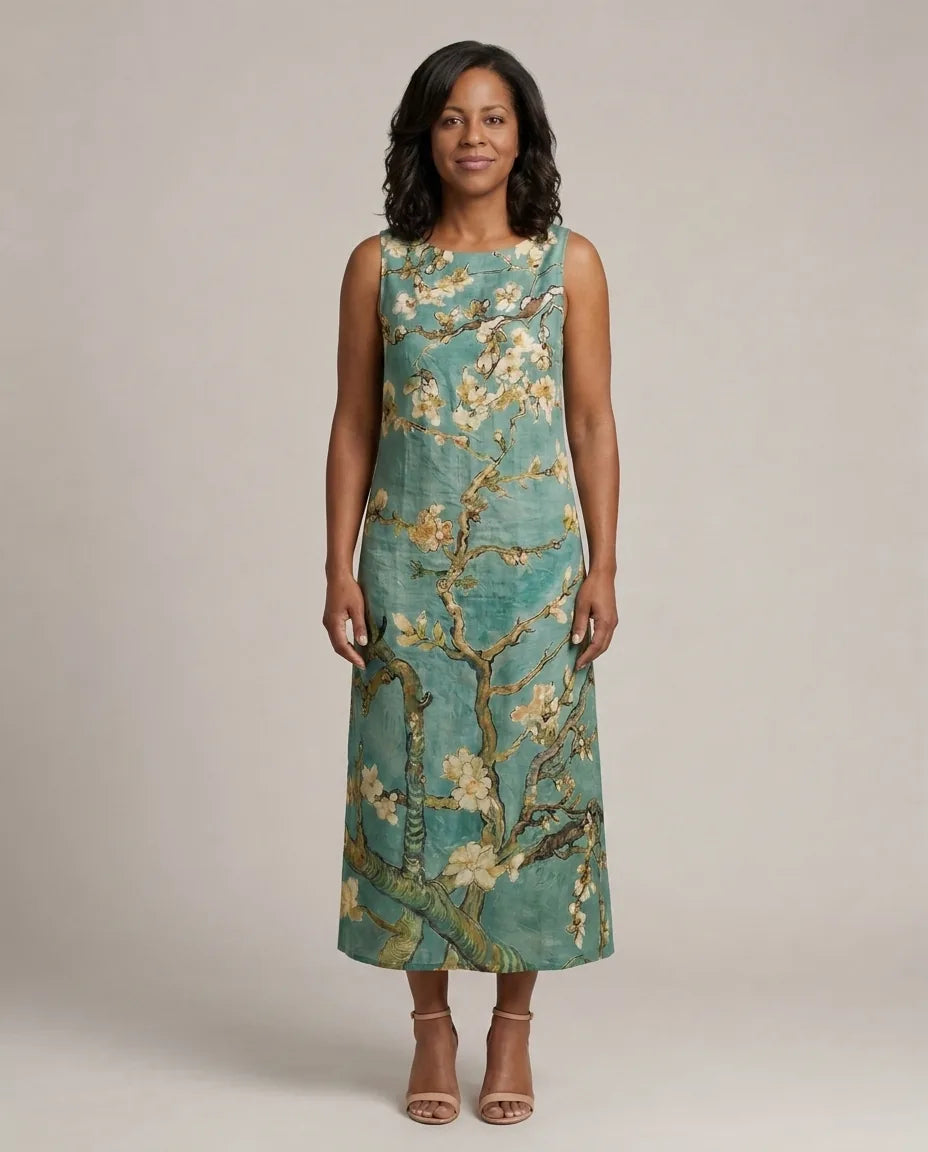 Calistae | Soft Line Midi Dress — Sage Green