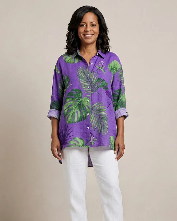 Anaïs | Elegant Linen Summer Blouse
