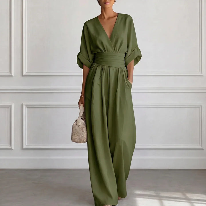 Madison | Wide Leg V-Neck Jumpsuit