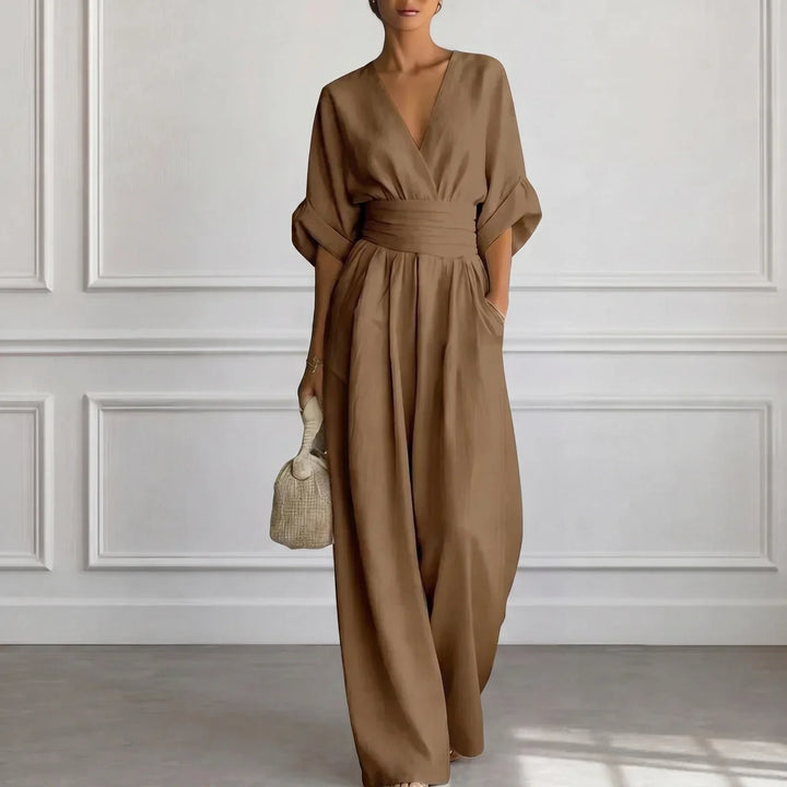 Madison | Wide Leg V-Neck Jumpsuit