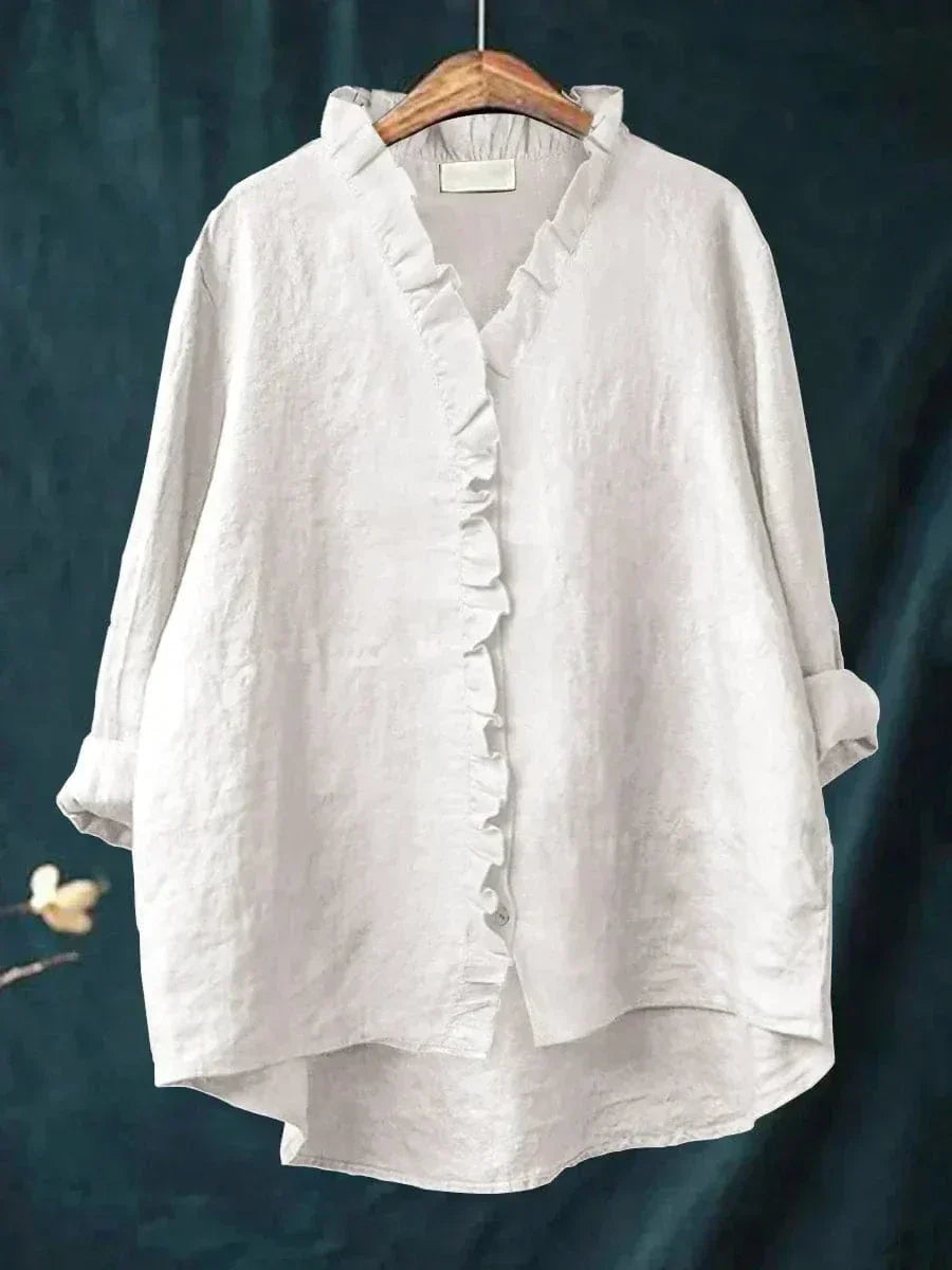 Eline | Elegant Linen Summer Blouse — product