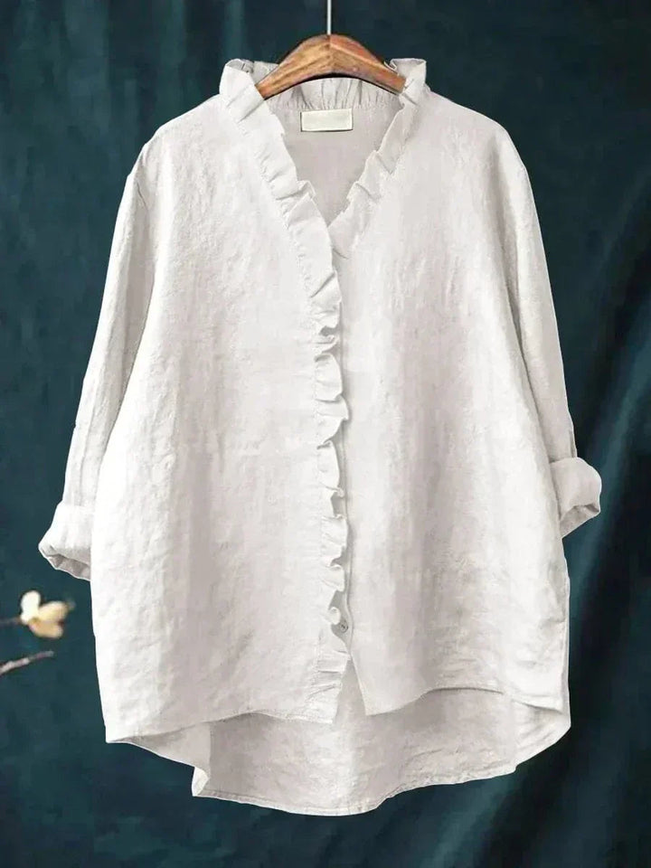 Eline | Elegant Linen Summer Blouse — product