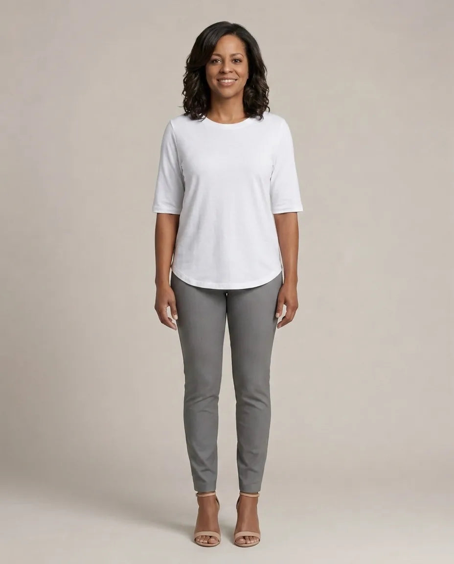 Emily Ashcroft | Lightweight Essential Tee — White