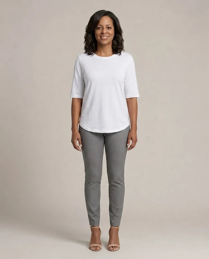 Emily Ashcroft | Lightweight Essential Tee — White