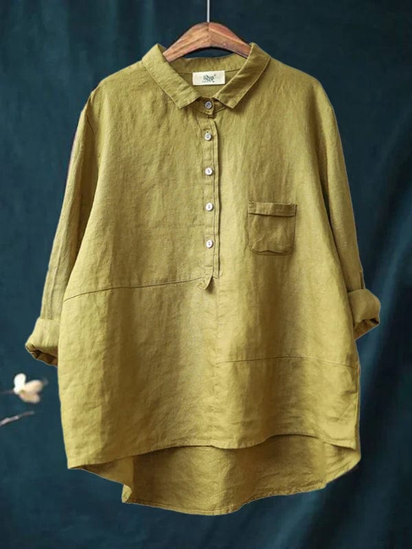 Elvie | Elegant Linen Summer Blouse — product