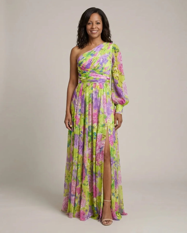 Lucy | Blossom Drama Dress — Yellow