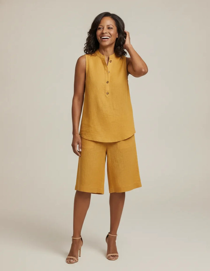 Experience the beautiful harmony of comfort and elegance with the Mariel set. — Yellow